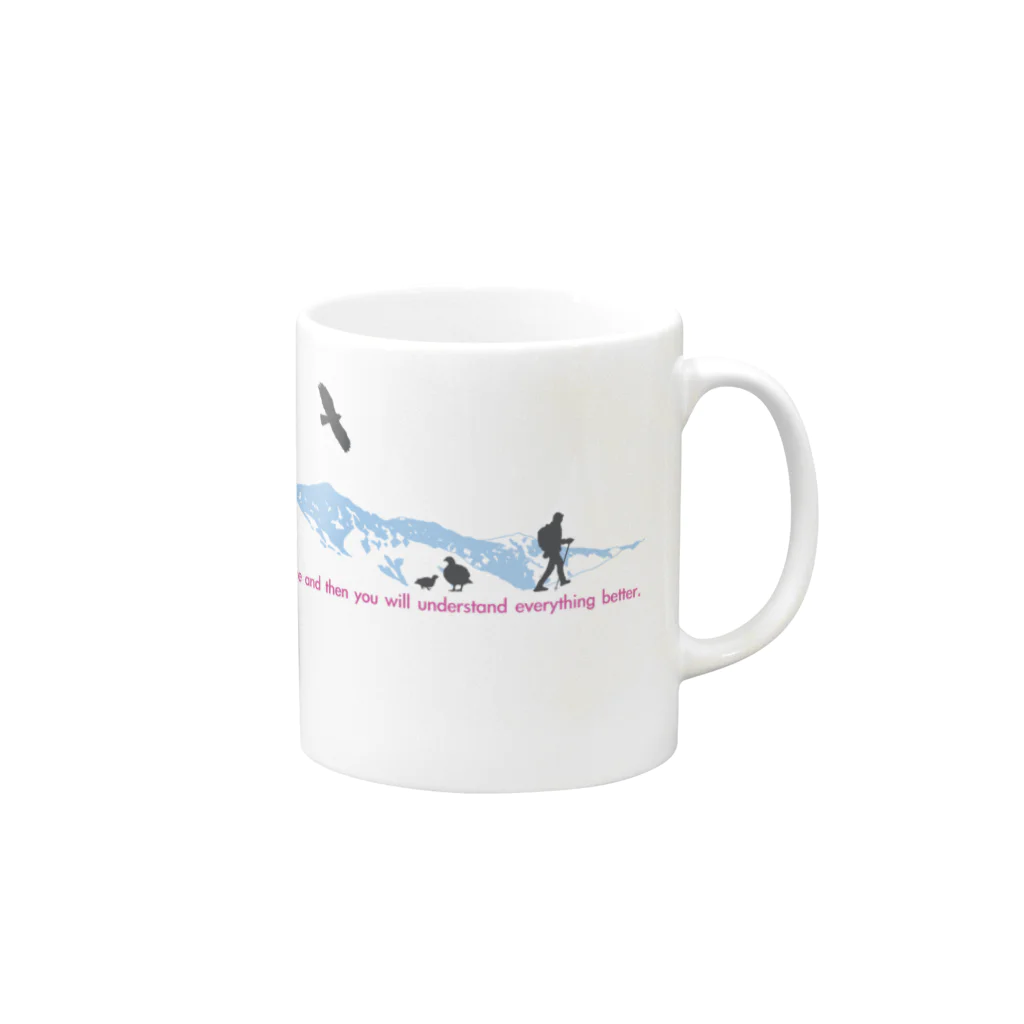 kscotoの日本アルプス登山 Mug :right side of the handle