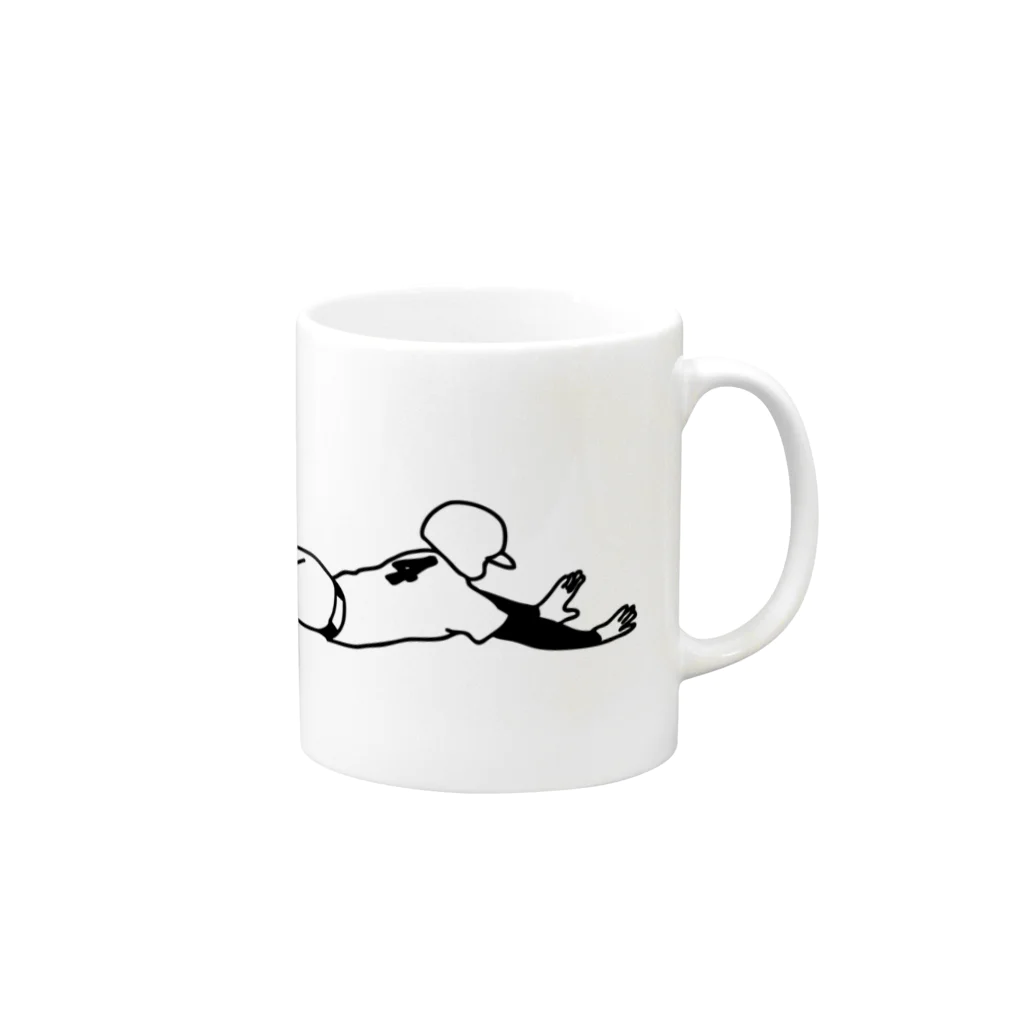 Panic Junkieのヘッドスライディング Mug :right side of the handle