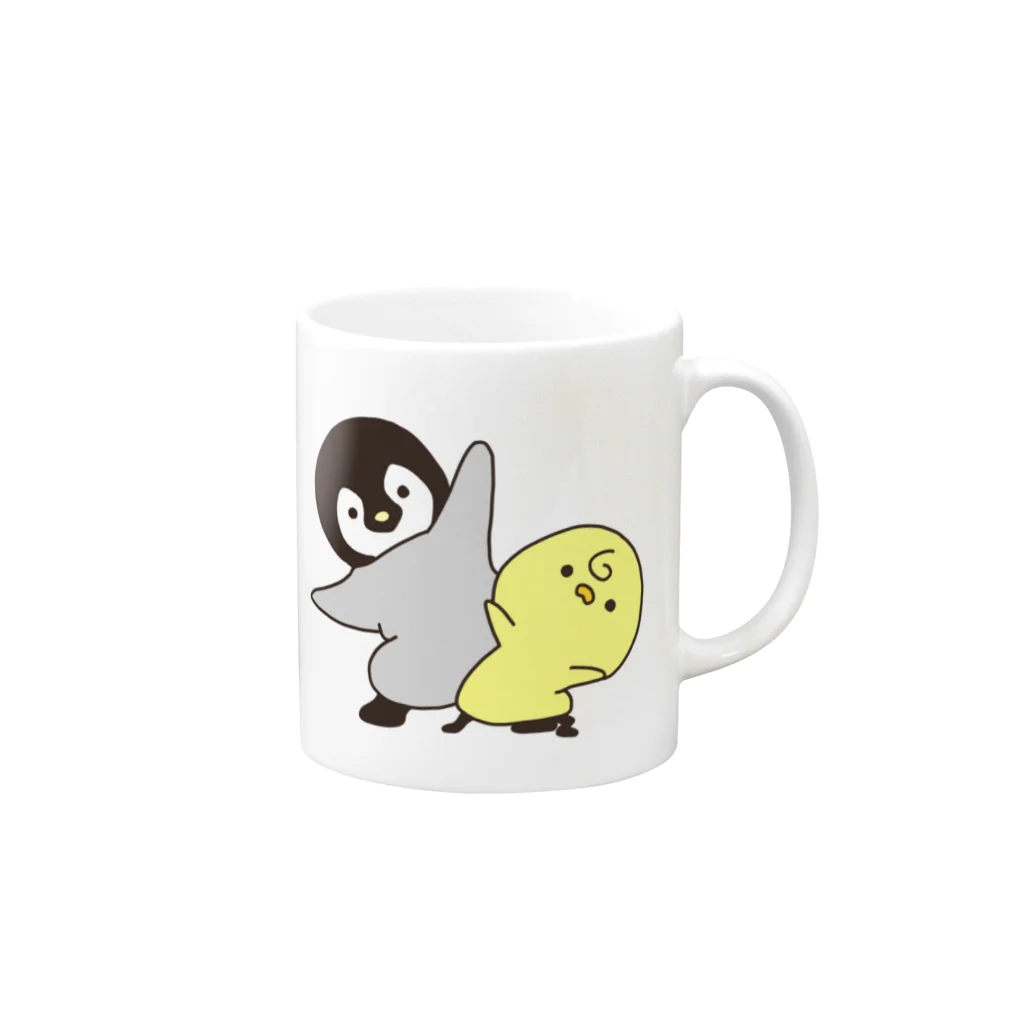 Pecoriの店のぺこぴよマグカップ Mug :right side of the handle