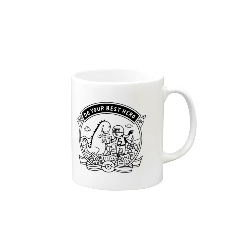 nakata benchのDo your best. Hero Mug :right side of the handle