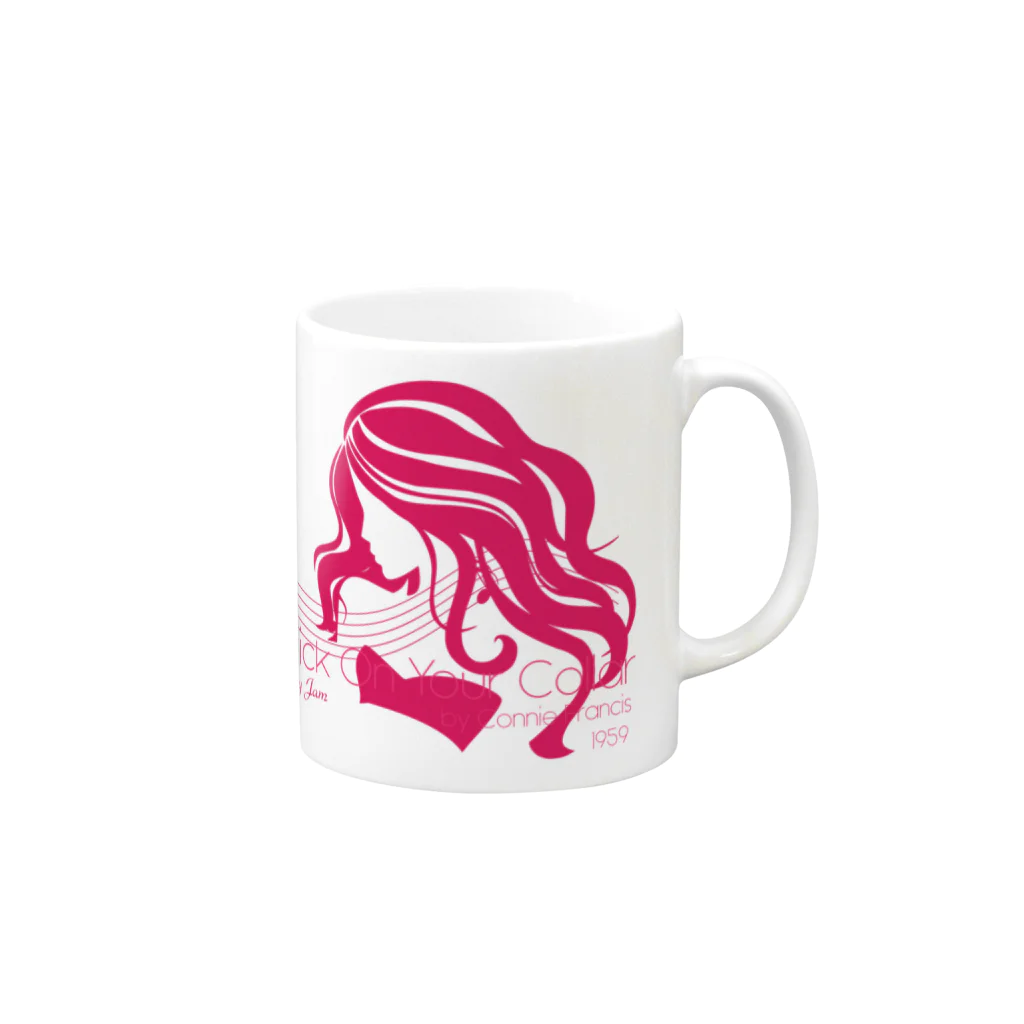 JOKERS FACTORYのLIPSTICK ON YOUR COLLAR Mug :right side of the handle