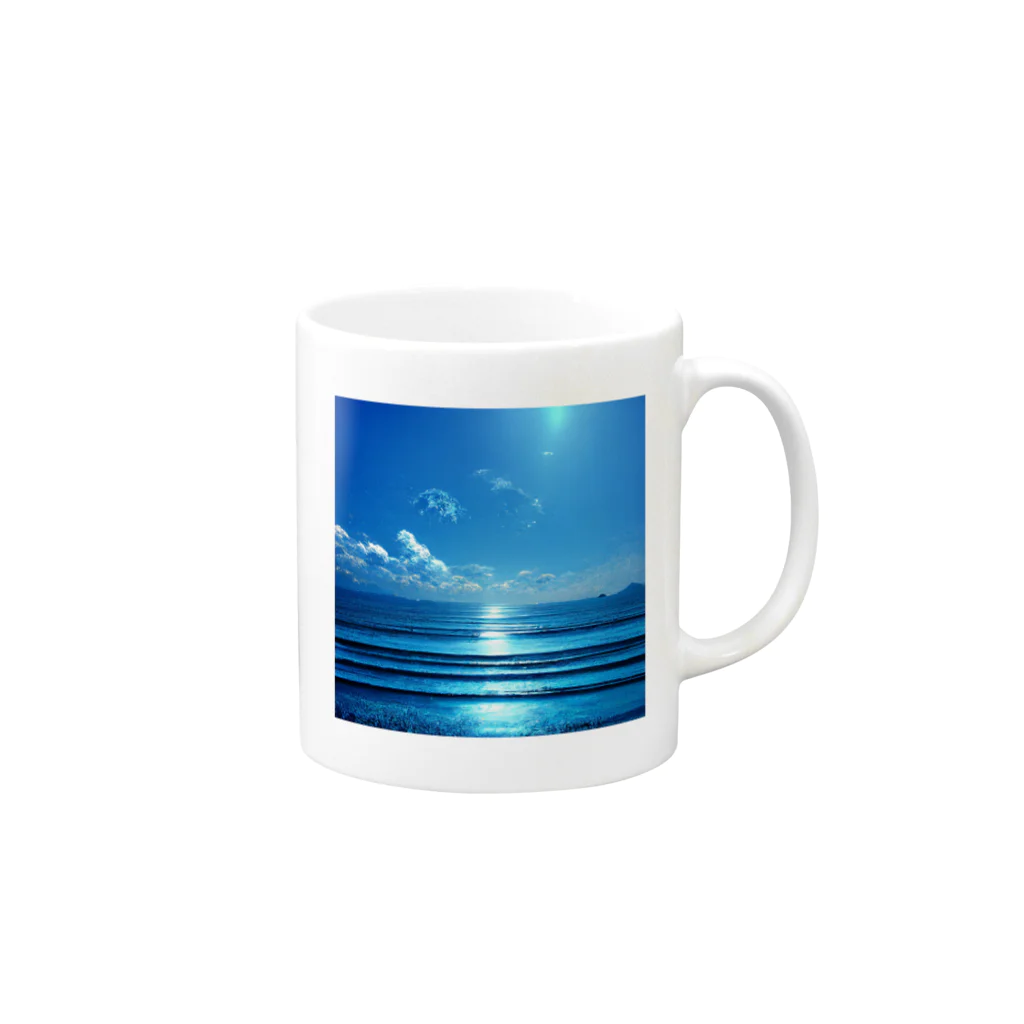 Digital Mike's SHOPの夏海 文房具 Mug :right side of the handle