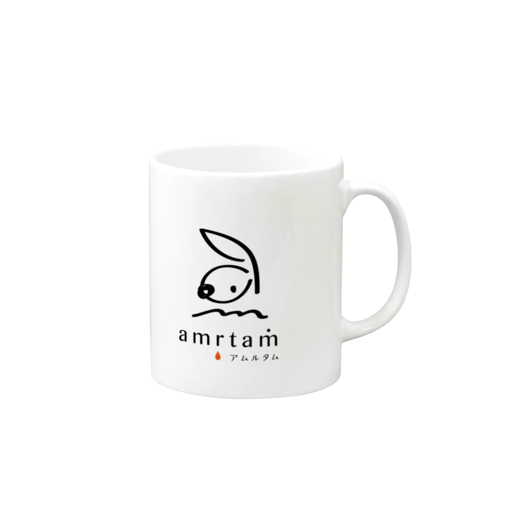 amrtamのアムルタムうさちゃん Mug :right side of the handle