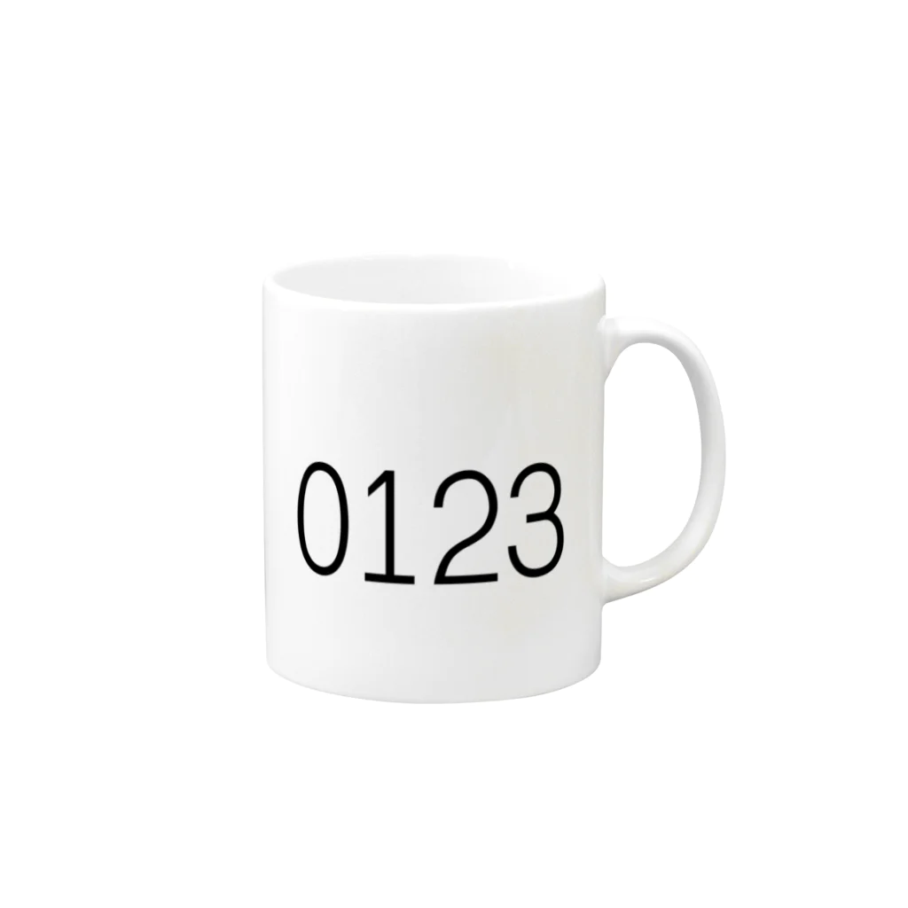 24ameの0123 Mug :right side of the handle