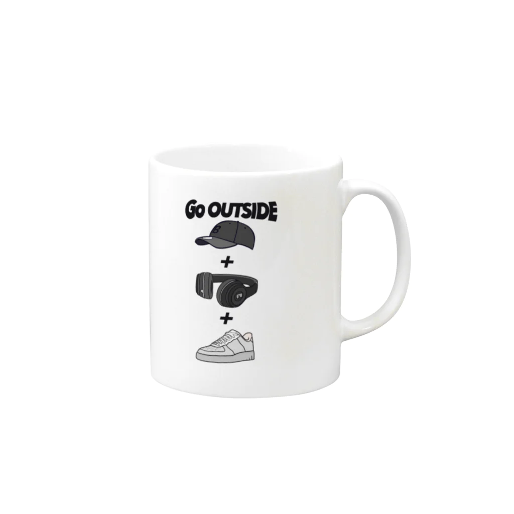 BONDcompanyのGoOutsidE Mug :right side of the handle