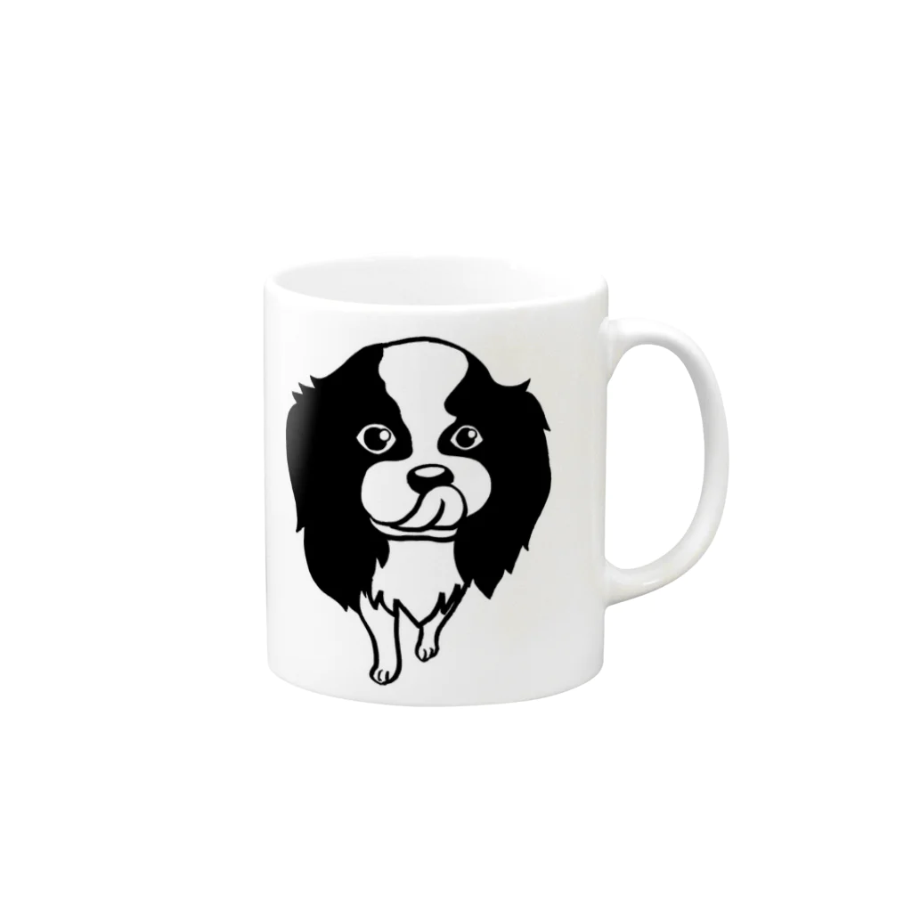 aineko64のキャバリア犬さん Mug :right side of the handle