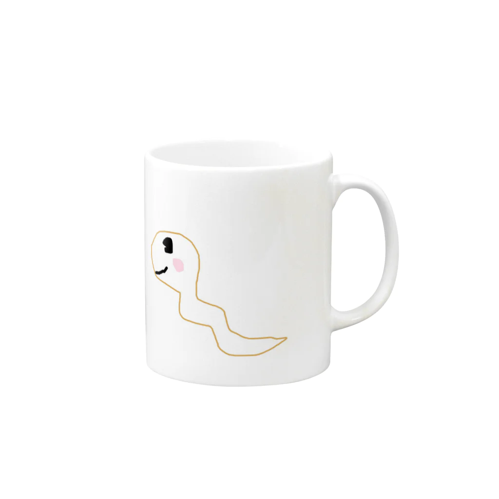 やむちゃしやがってのへびすけのきゅうじつ Mug :right side of the handle