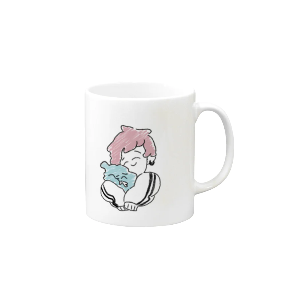 助六の好きだよ〜 Mug :right side of the handle