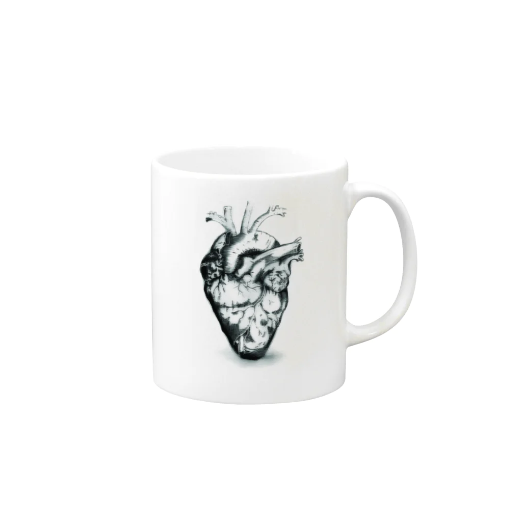 hxlのheart. Mug :right side of the handle