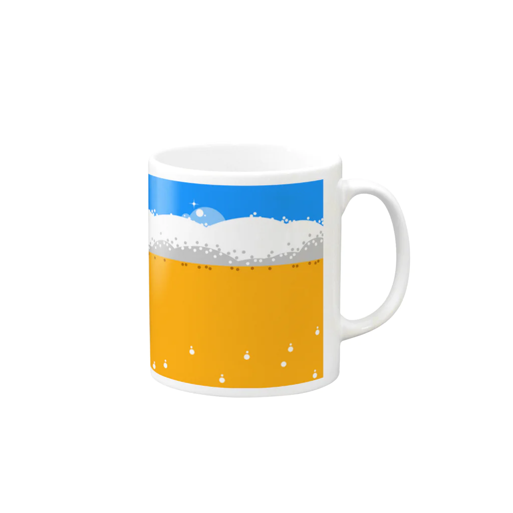 baikoのビール入ってます Mug :right side of the handle