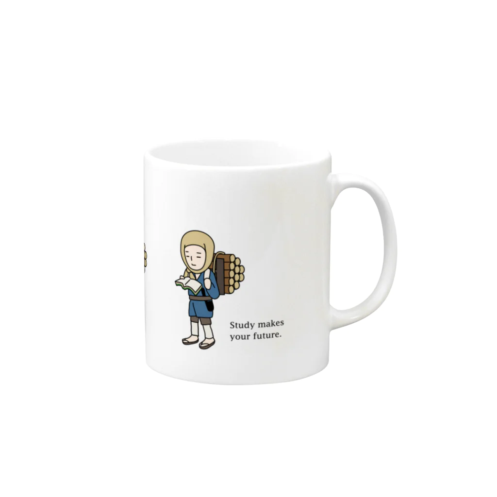 オノンの勤勉くん Mug :right side of the handle