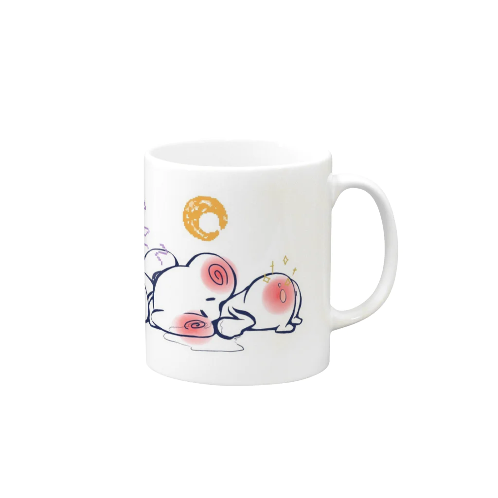 PuGyuu のぷぎゅうさぎ Mug :right side of the handle