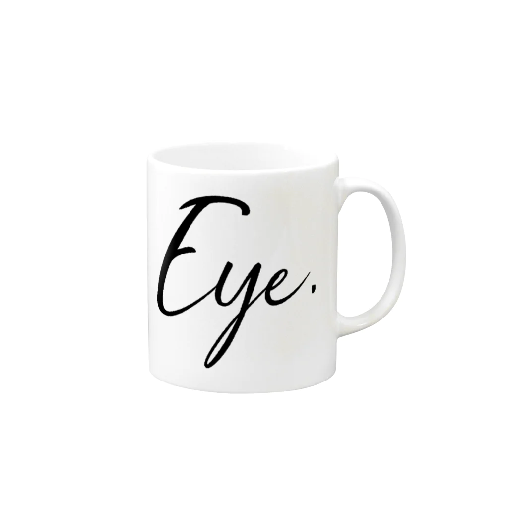 Eye.のEye.suzuri Black マグカップの取っ手の右面