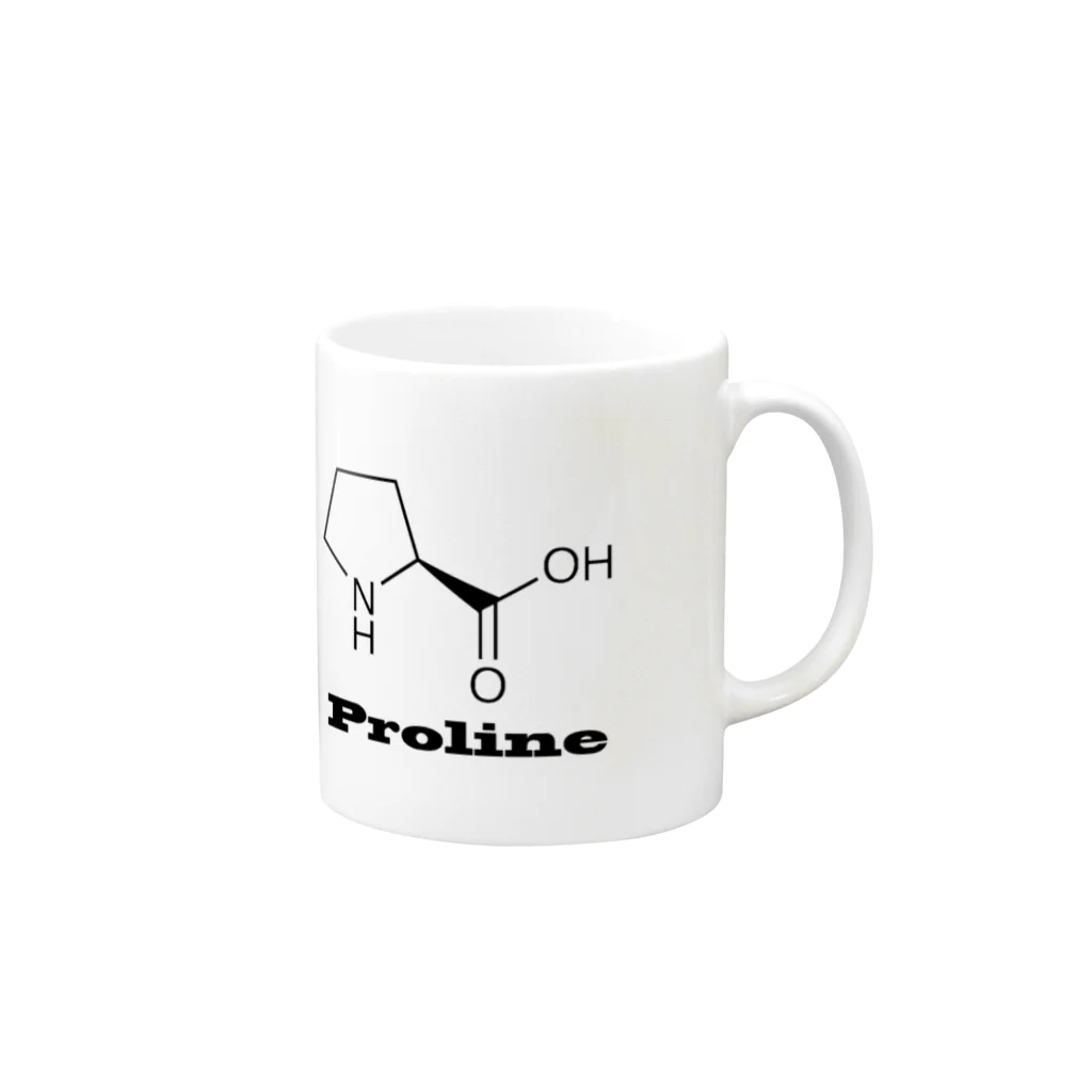 prolineのプロリン黒（カップ・タンブラー） Mug :right side of the handle