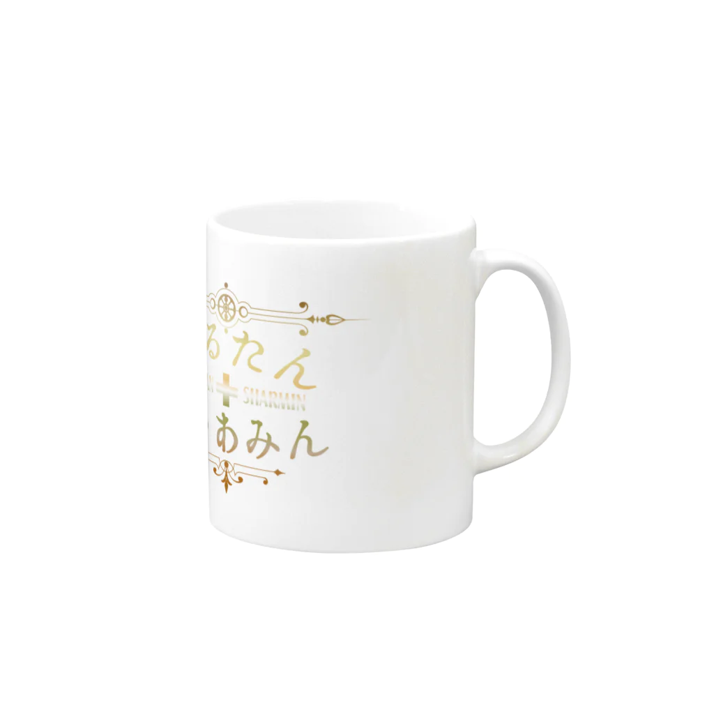 どるたん+しゃあみんOfficial Shopのロゴ　Type1 Mug :right side of the handle