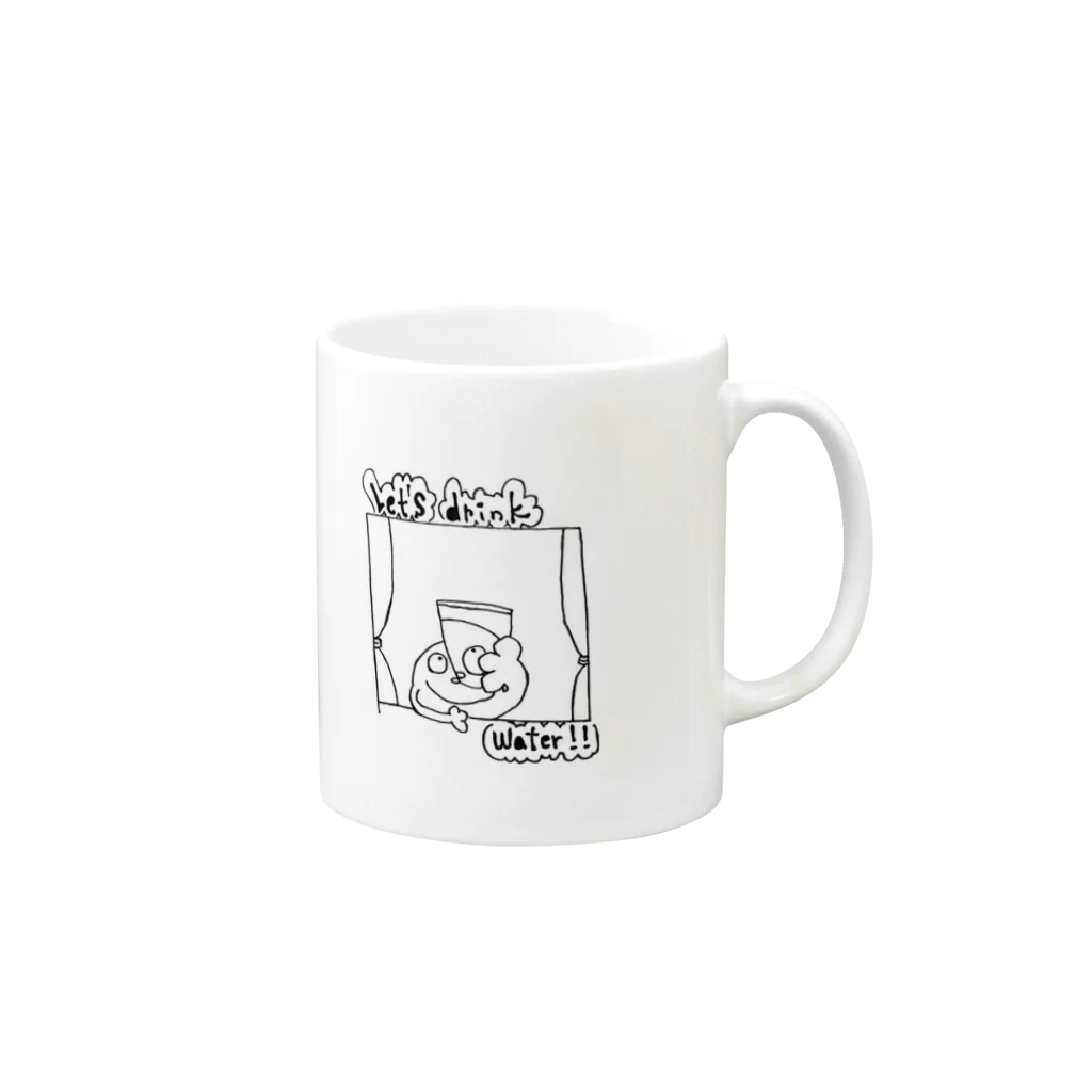 wtrecのLet's マグカップ Mug :right side of the handle