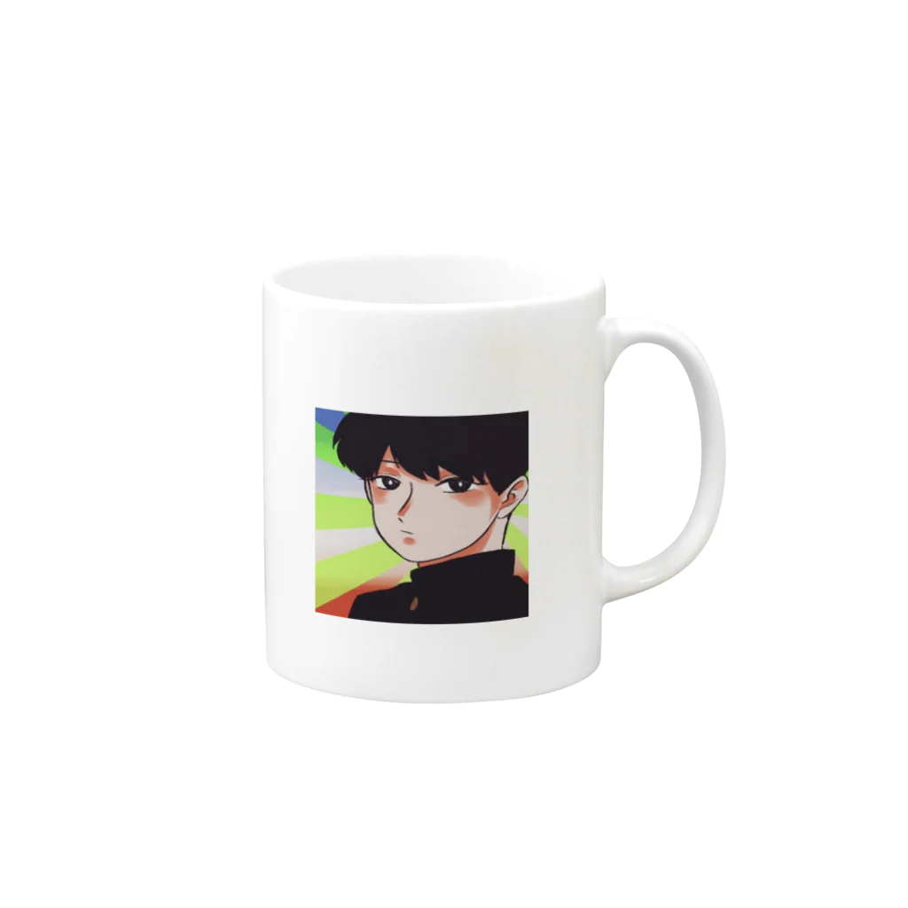 tmak ﾉ shopの学ランの男の子 Mug :right side of the handle