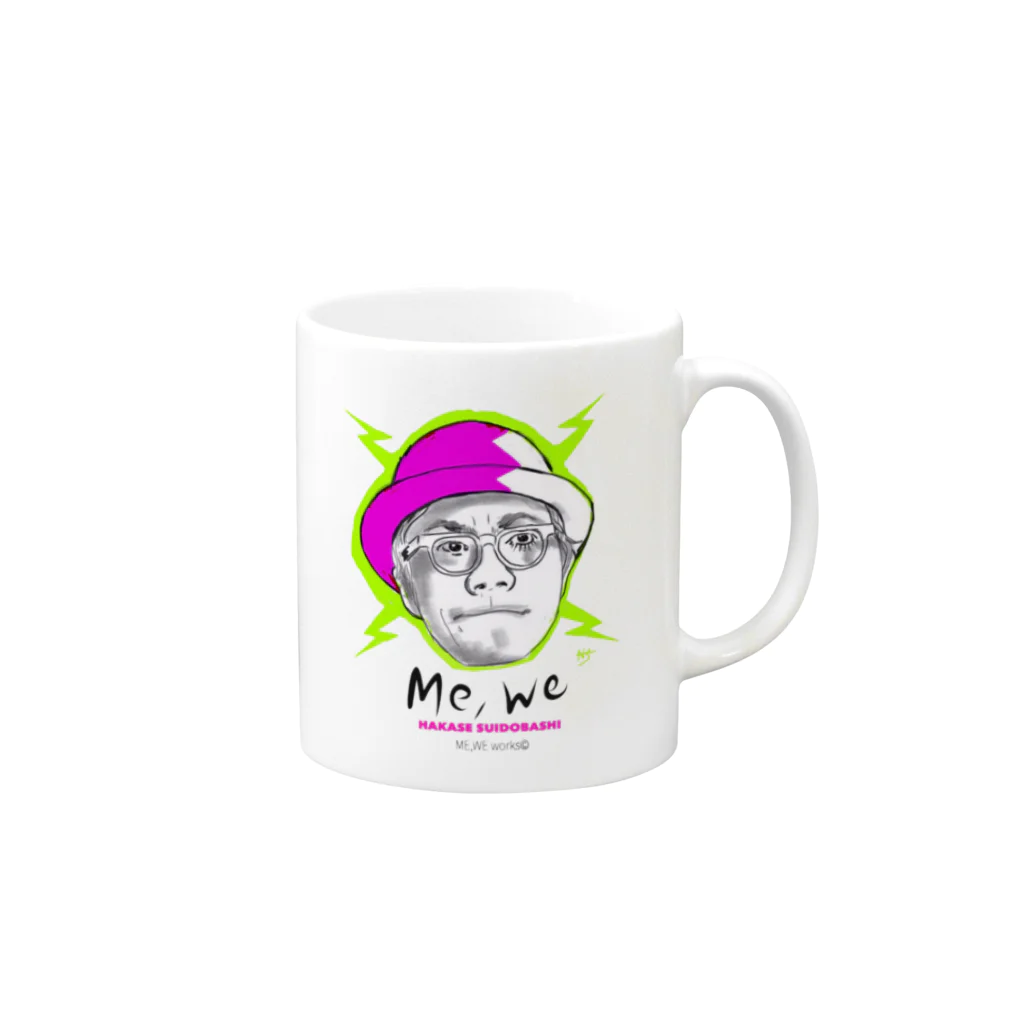 ME,WE,WORKS.の時計仕掛けの博士 Mug :right side of the handle