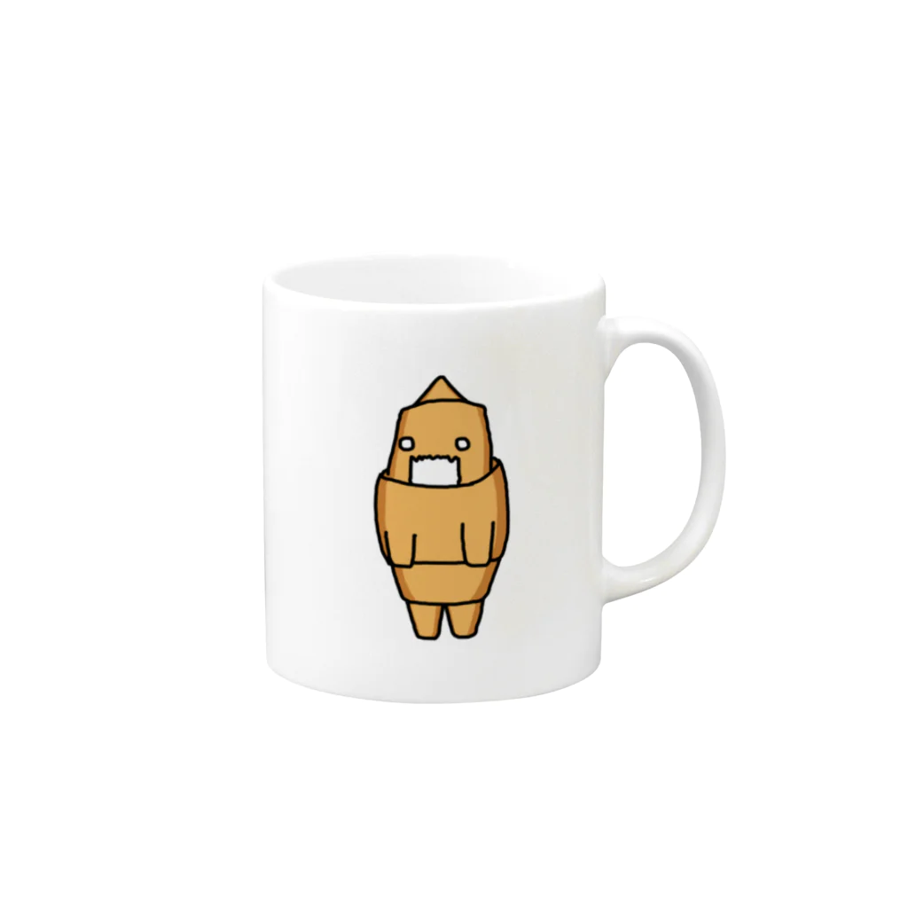 みさおのショップのパンドラゴン(ロールパン) Mug :right side of the handle