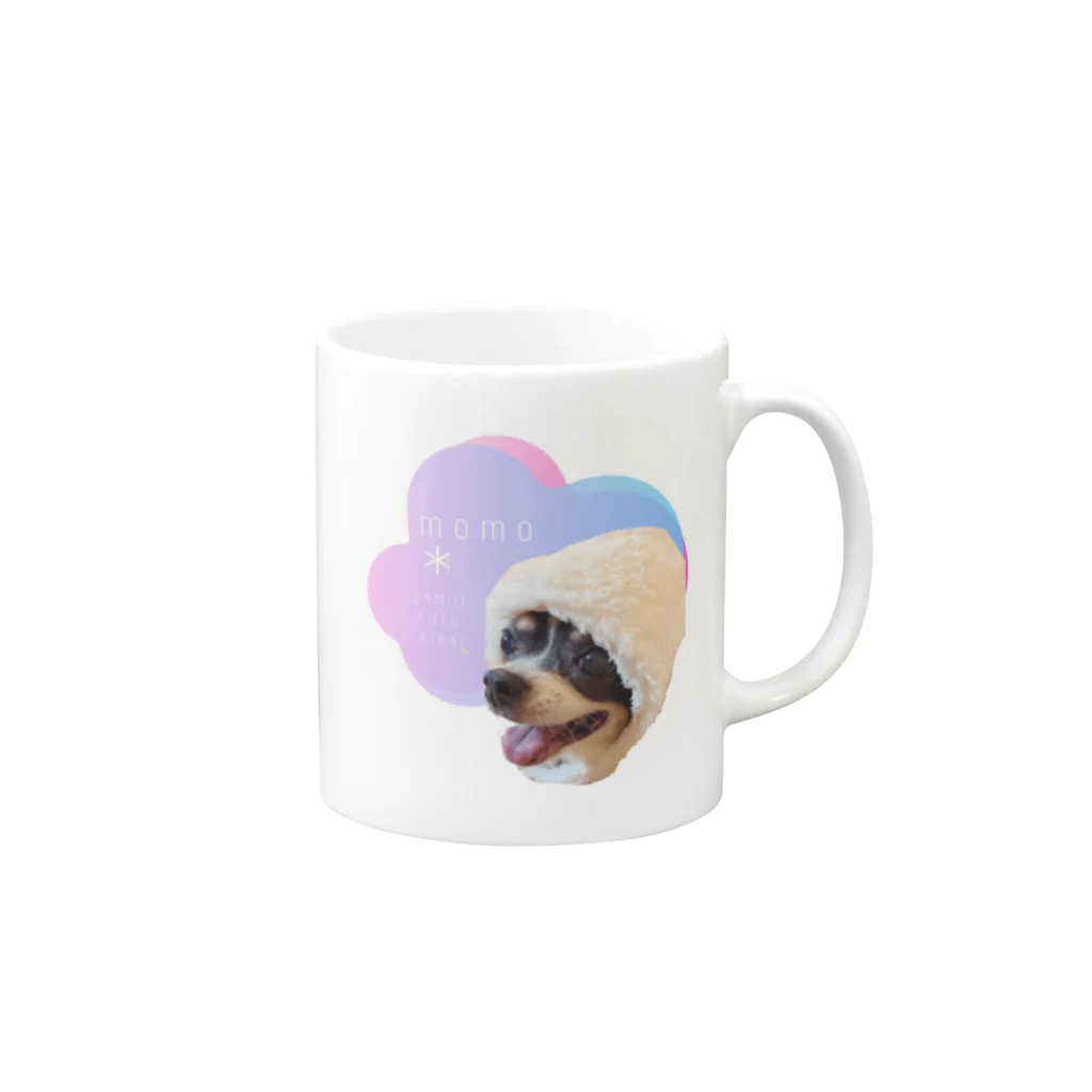 momo the DOG＊のmomo the DOG＊ Mug :right side of the handle