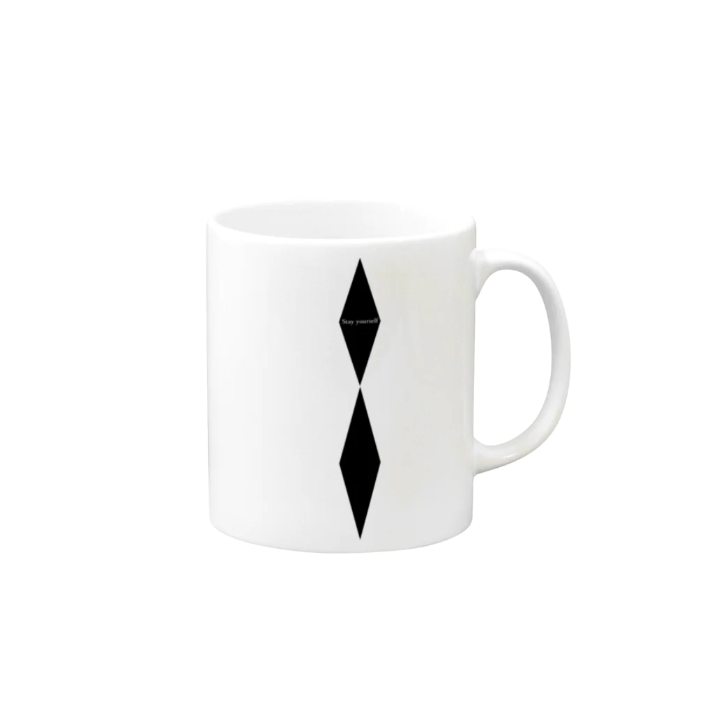 TimoのStay yourself Mug :right side of the handle