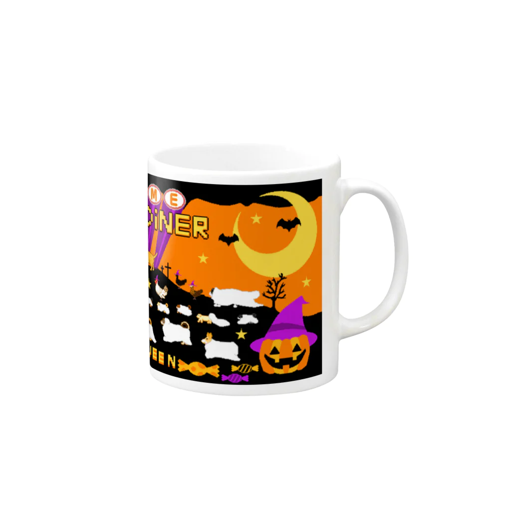 MELL MALLのハロウィン行列 Mug :right side of the handle