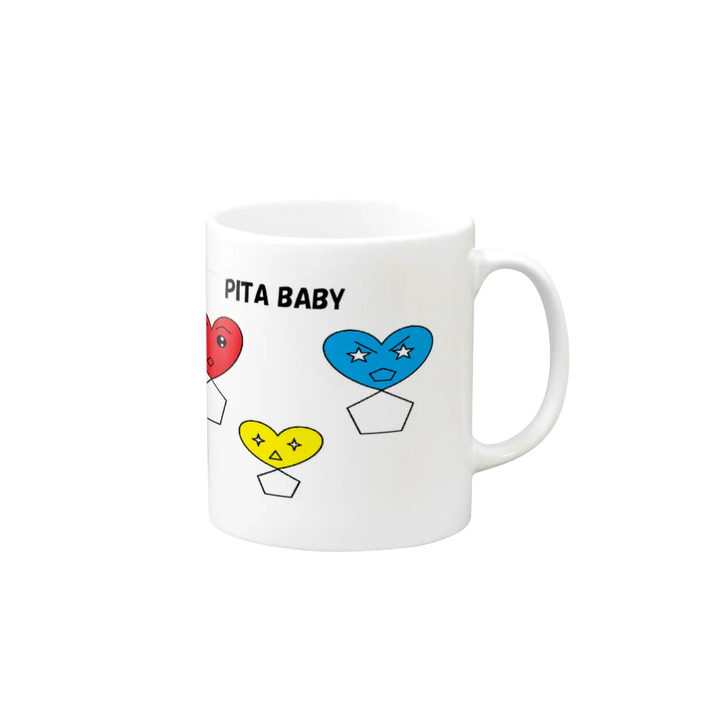 MORE♡ICHAのPITA BABY マグカップの取っ手の右面