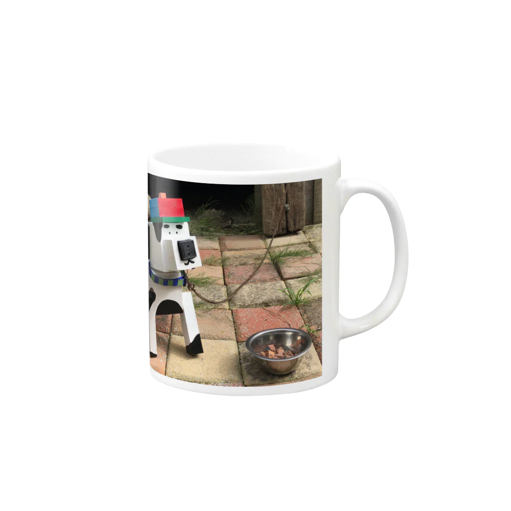 AHIRUpoppoのいぬくん Mug :right side of the handle