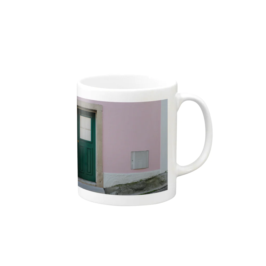 City View Kのリスボン・ハウス Mug :right side of the handle