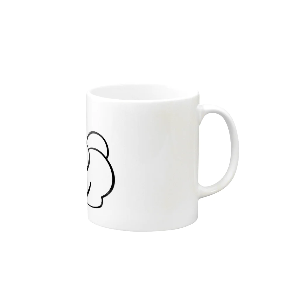 しおしおのパン屋のウサギ Mug :right side of the handle