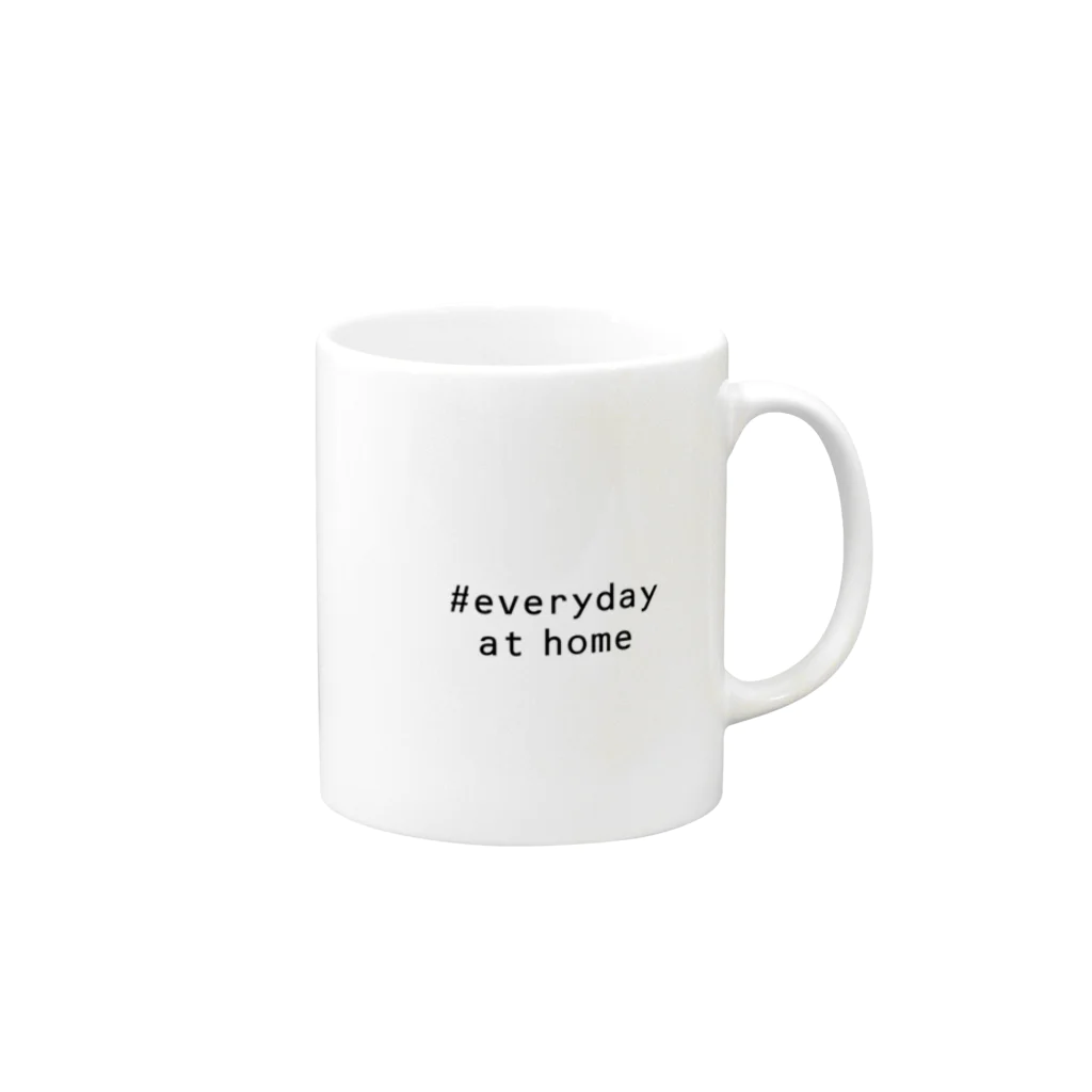 #everyday at homeの#everyday at home Mug :right side of the handle