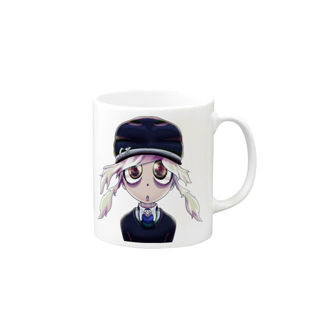 Café Roseraieの【VKOG398】「Stare into Stars」背景なし Mug :right side of the handle