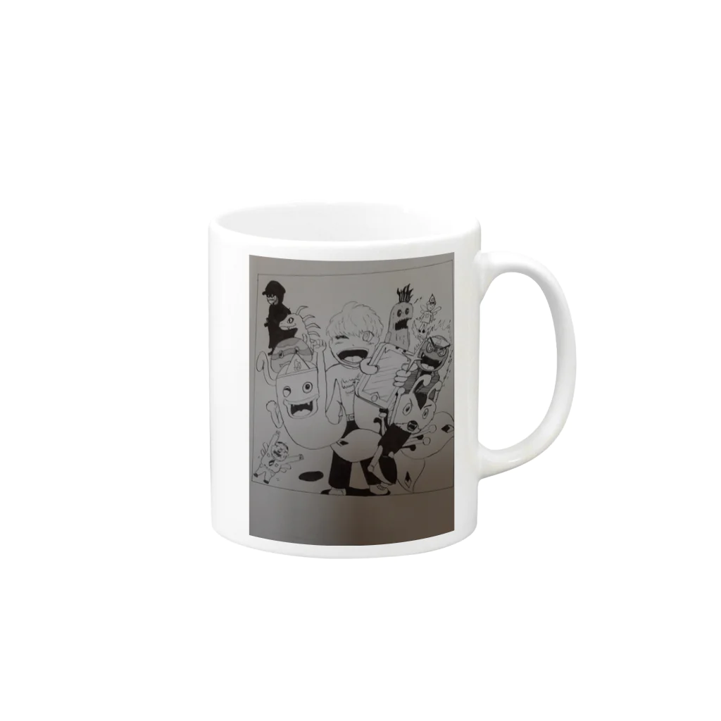 アマゾン(漫画家見習い)の天音 Mug :right side of the handle