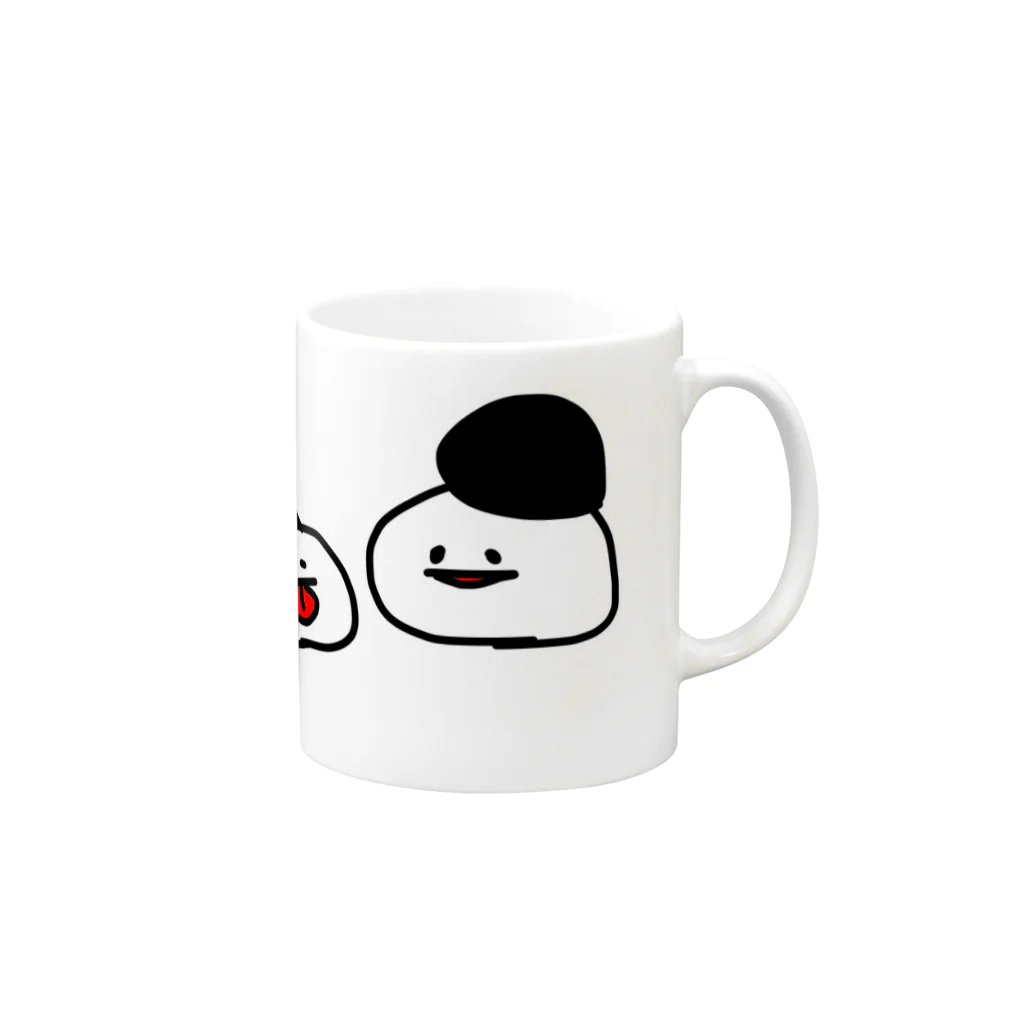 さりンコンのちびことさりンコンなかよしマグカップ Mug :right side of the handle