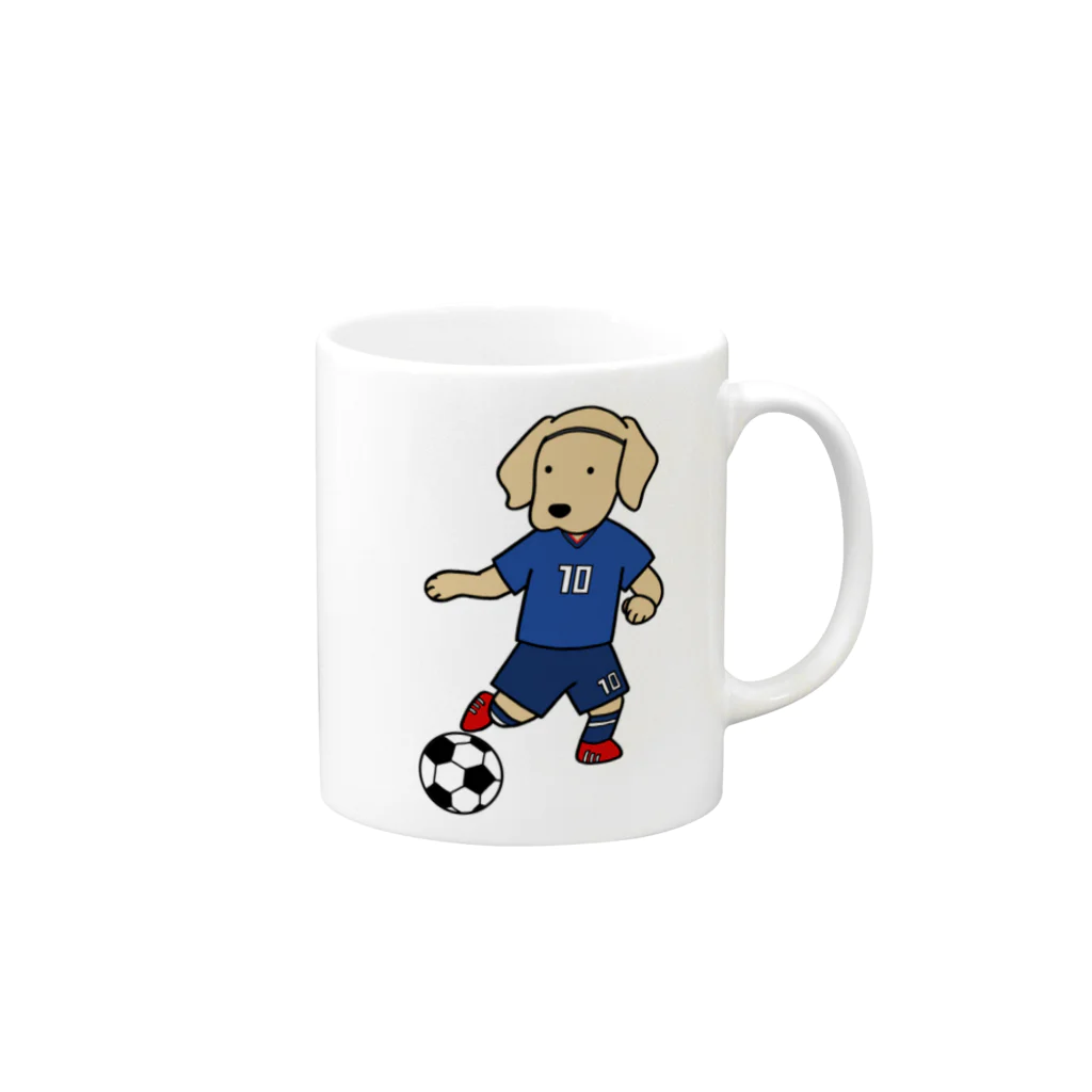 efrinmanのサッカー Mug :right side of the handle