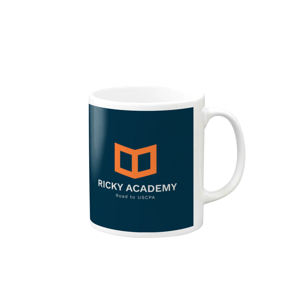 ricky-academyのRicky Academy custom-made goods vol.2_study at home Mug :right side of the handle