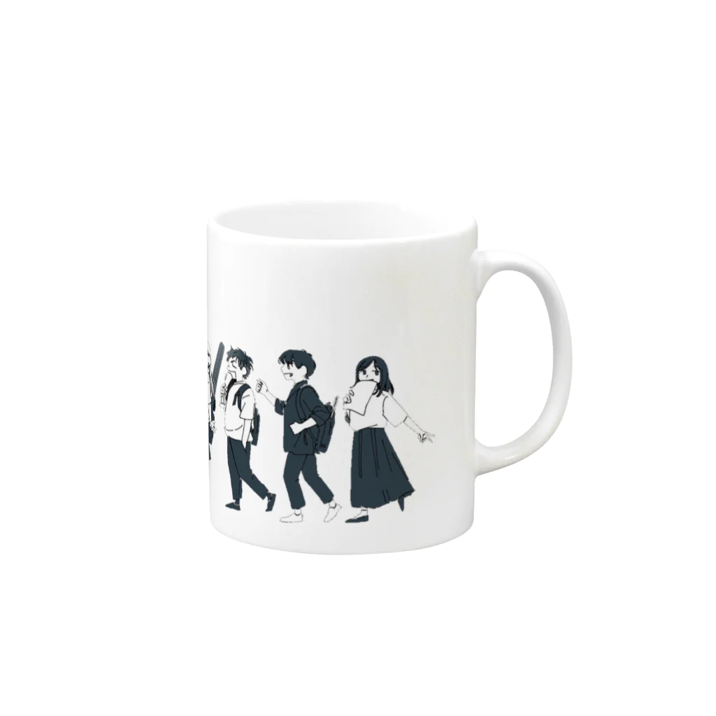 PUB Band Club(公式)のPUB Band Club 踊る、語る、叫ぶ vol.1 公式グッズ Mug :right side of the handle