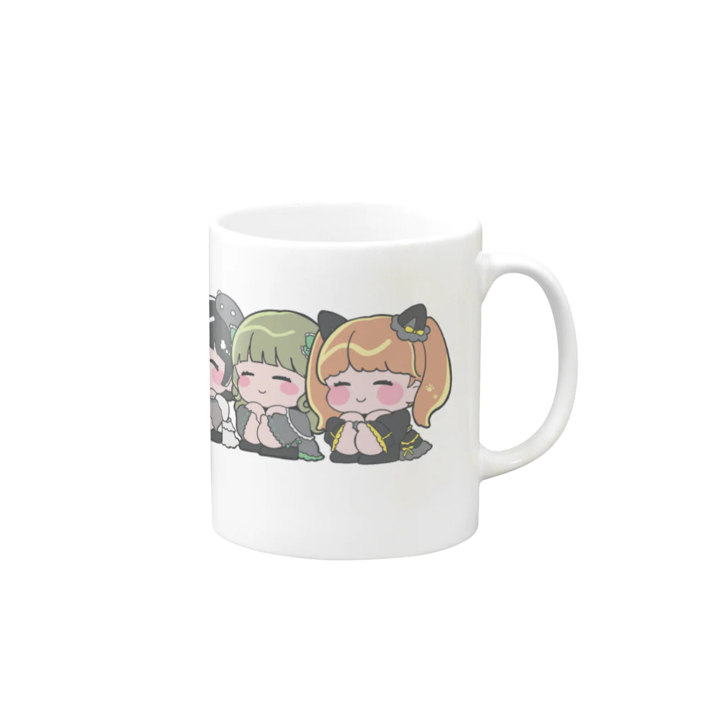 ∞lette OFFICIAL STOREのみにぱれっと Mug :right side of the handle