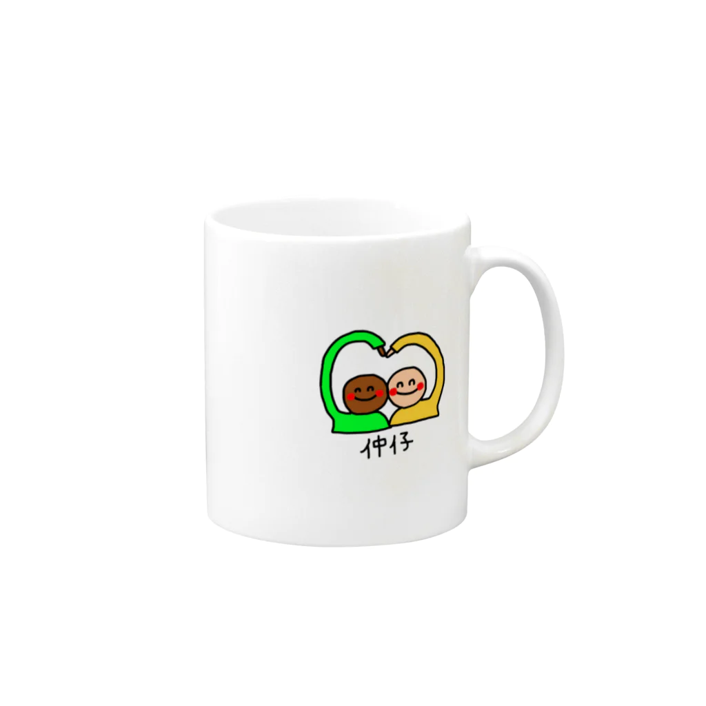 はなこの仲良しな世界ちゃん Mug :right side of the handle