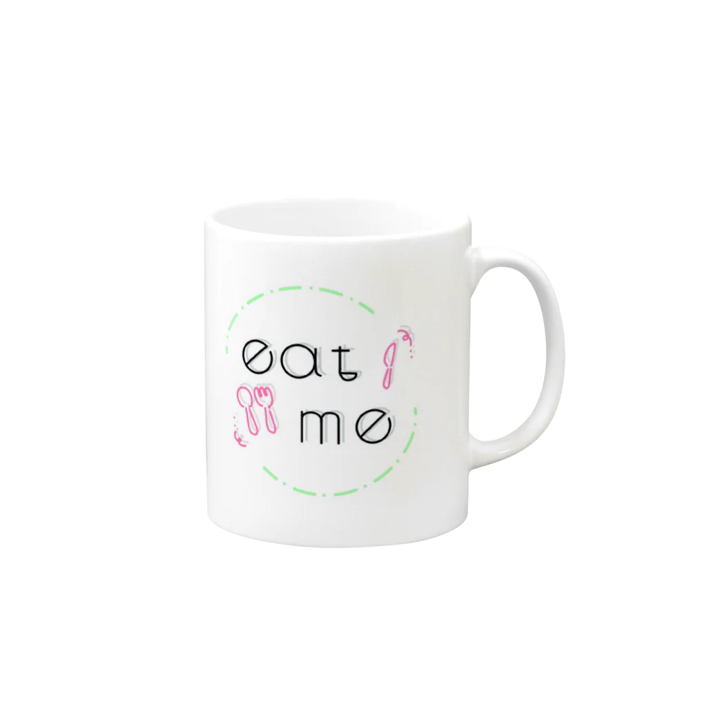 eat-meのeatme ロゴグッズ マグカップの取っ手の右面