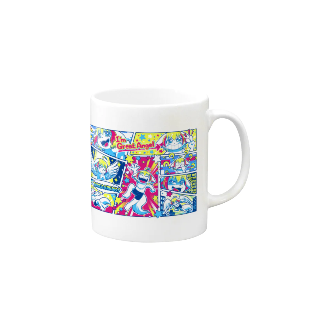 はせべーのトリックスター☆コミック風デザイン Mug :right side of the handle