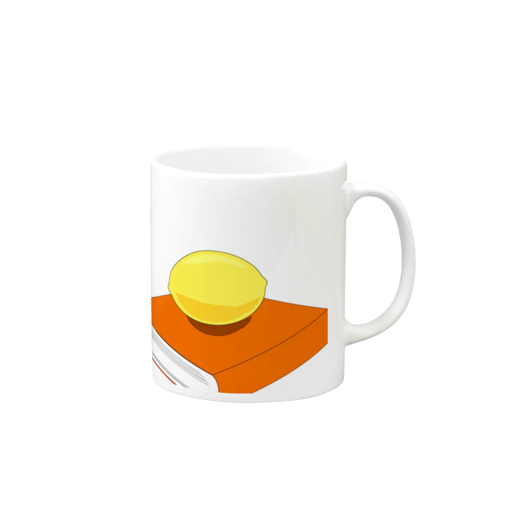 lemon_motojirou_maruzenの小説『檸檬』の光景2 Mug :right side of the handle