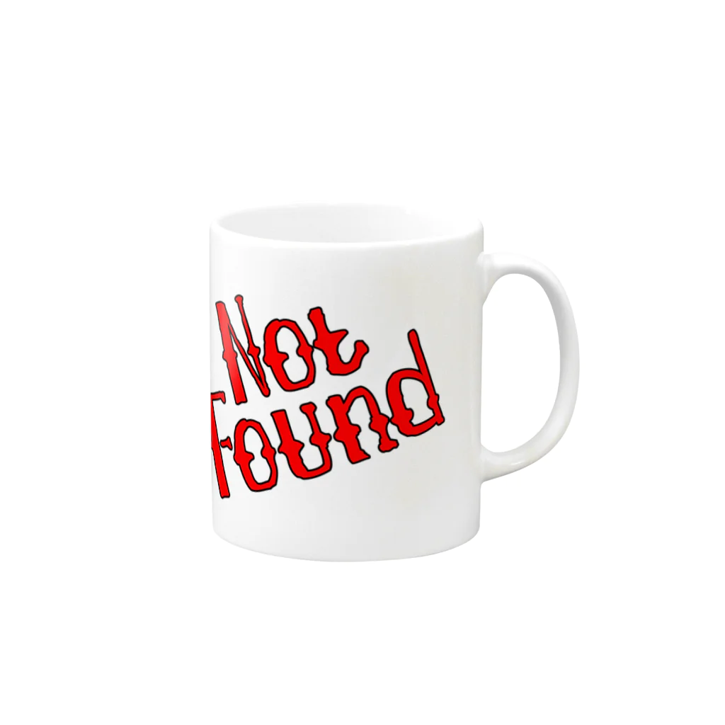 Not Found ShopのNot Found Mug :right side of the handle