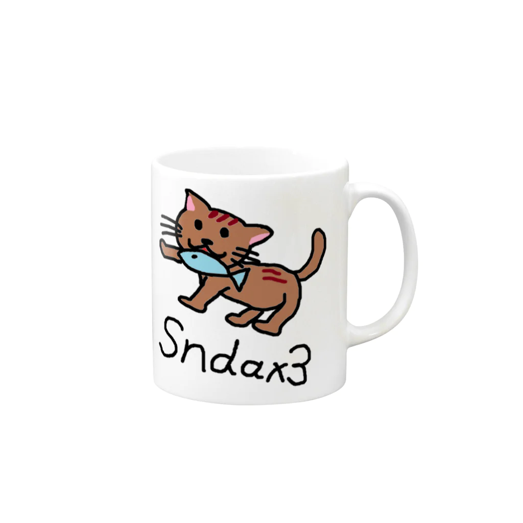 真田のにゃんこまる by Sndax3 Mug :right side of the handle