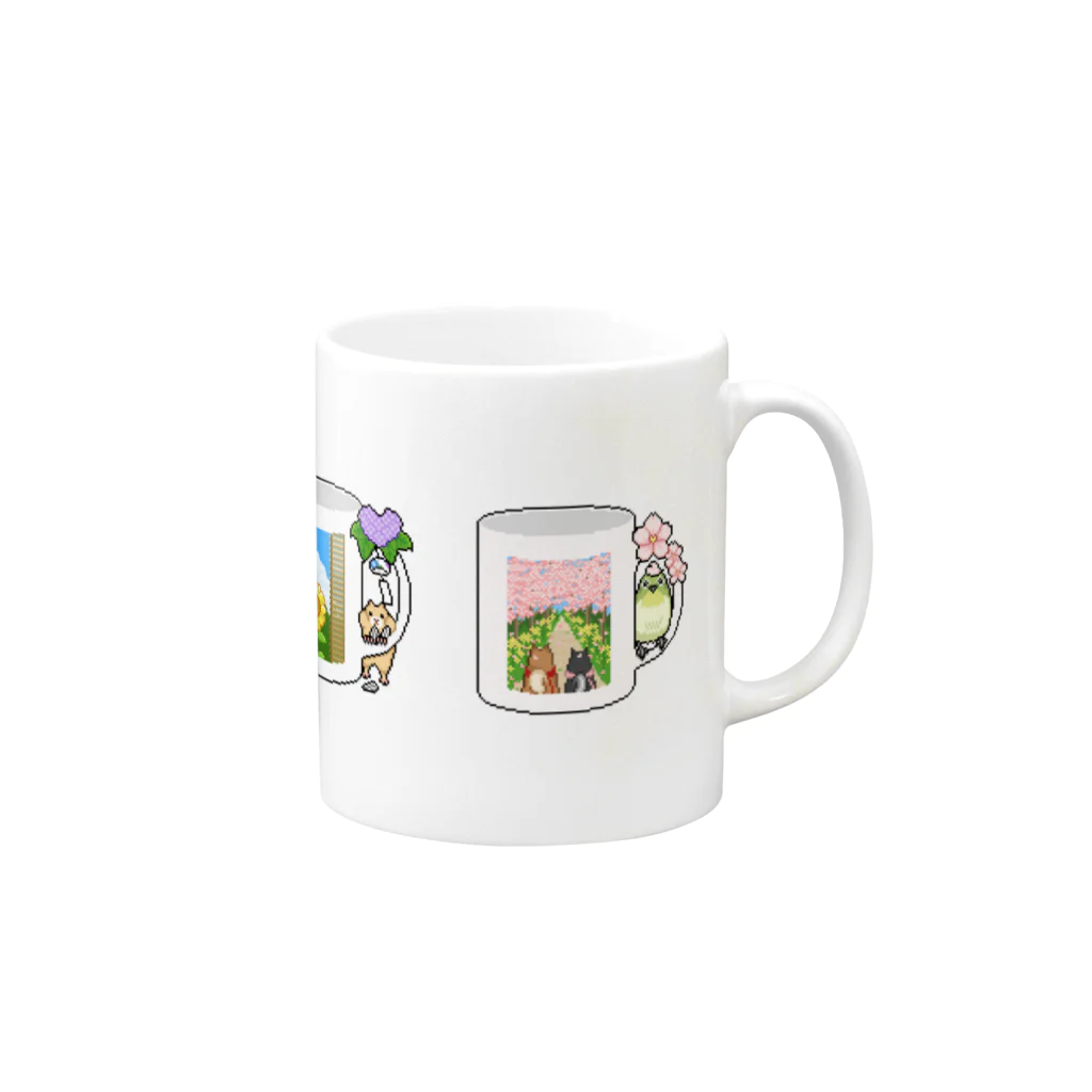 Happy Fluffy* ： 桜香*の四季マグ：マグカップ Mug :right side of the handle