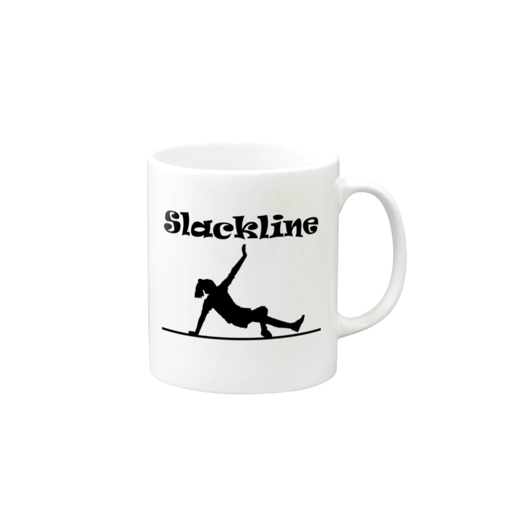 SLACKLINE HUB(スラックライン ハブ)のスラックライン(ガンビット) Mug :right side of the handle