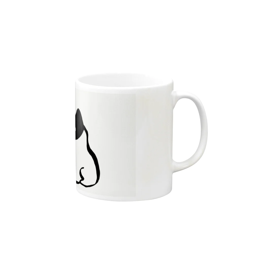 funnyartworksのNEKO Mug :right side of the handle