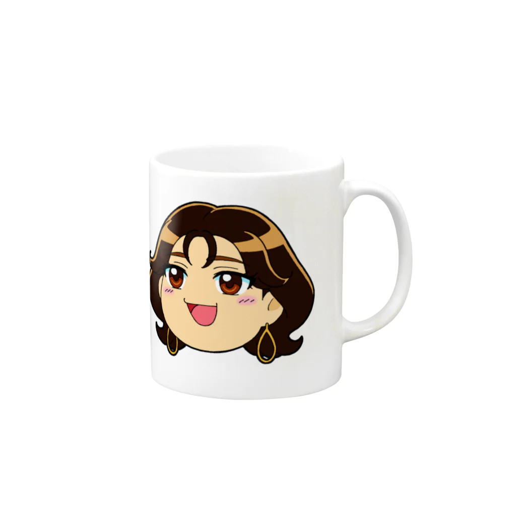 Atsuko Enomoto  Official Items Shop【榎本温子】のゆっくりするお饅頭 Mug :right side of the handle