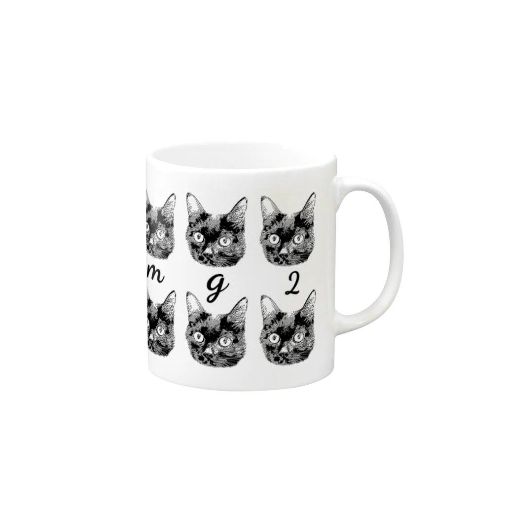 ツキイチÁyの6mg2  Mug :right side of the handle