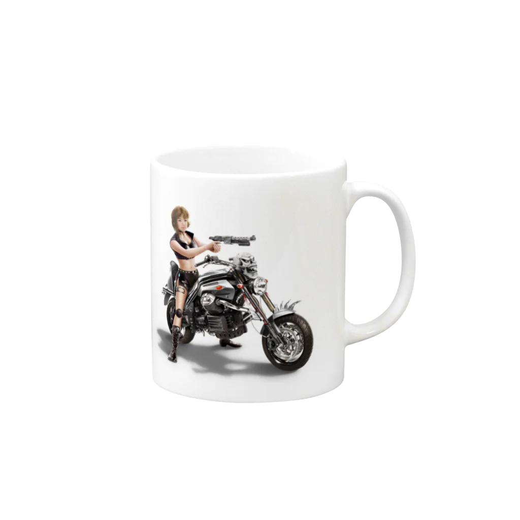 El-RicoのDeviless Rider Mug :right side of the handle